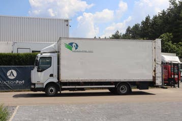 Veiling: Bakwagen Vrachtwagen Renault Midlum 180 DCI Diesel, Renault, Wit, BTW verrekenbaar, Handgeschakeld