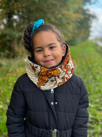 Warme Winter Colsjaal voor Kinderen met Afrikaanse print Uni, Ophalen of Verzenden, Nieuw