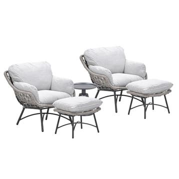 Garden Impressions Selene loungestoelen taupe - Tepa, Verzenden, Nieuw