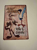 Road runner Wile E Coyote Metalen Bordje 20 bij 30 cm nieuw, Verzenden, Nieuw