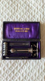 Medisch instrument - Vernikkeld messing - Spuit Dr. Roux