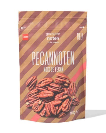 HEMA Pecannoten gezouten 160g 2 voor 6.99 ; met je HEMA pas, Diversen, Levensmiddelen, Verzenden