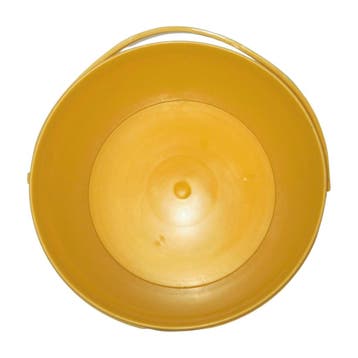 Emmer met handvat 10 liter, 32cm, nieuw, geel per stuk, Ophalen of Verzenden