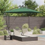 vidaXL Parasol Groen 249 x 249 x 250 cm Polyester en, Tuin en Terras, Verzenden, Nieuw, 2 tot 3 meter
