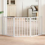 vidaXL Hondenhek inklapbaar 3 panelen 150 cm populierenhout, Dieren en Toebehoren, Honden-accessoires, Verzenden, Nieuw