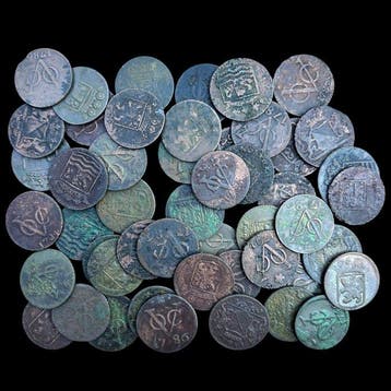 Nederlands-Indië. VOC Duiten 18e eeuw, 50 stuks (Zonder, Postzegels en Munten, Munten | Nederland