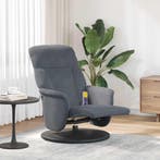 vidaXL Massage Recliner Stoel Donkergrijs 91 x 71 x 105 cm, Verzenden, Nieuw