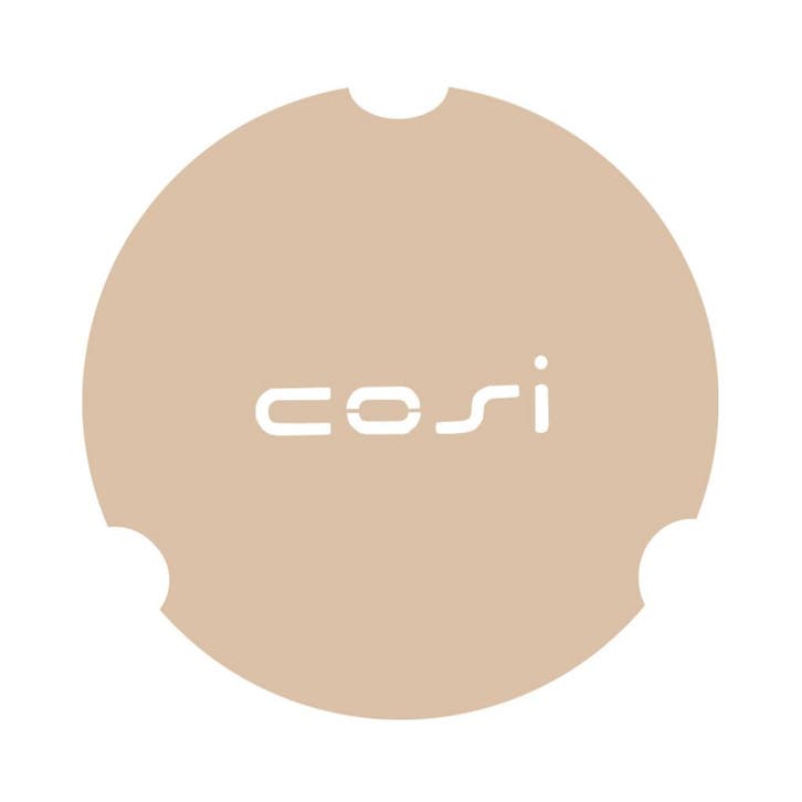 Cosi Fires tafelplaat rond glasset large - sandy beige, Tuin en Terras, Terrasverwarmers, Verzenden