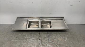 RVS Spoelblad 180.5 x 60.5 x 4 cm Horeca, Ophalen of Verzenden, Gebruikt