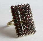 Ring - 14 karaat Geel goud - 1.80ct. tw. Granaat - Granaat -, Nieuw