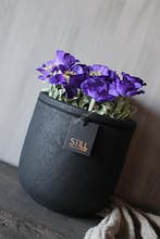 STILL ronde pot Black 24 x 24 cm, Huis en Inrichting, Woonaccessoires | Vazen, Ophalen of Verzenden, Nieuw