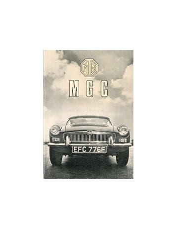 1969 MG MGC INSTRUCTIEBOEKJE ENGELS