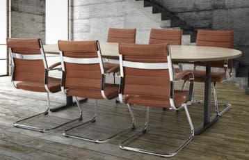 Vergadertafel Ovaal Easy 240x120cm Leverbaar in 44, Ophalen of Verzenden, Nieuw in verpakking