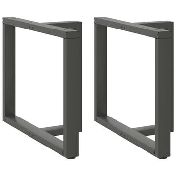 vidaXL Eettafelpoten 2 st T-vormig 90x35x(72-73) cm staal, Verzenden, Nieuw
