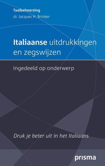 9789000348985 Prisma Taalbeheersing - Italiaanse uitdrukk..., Verzenden, Zo goed als nieuw, Jacques H. Brinker