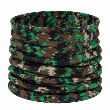 Haarband Multifunctioneel 45x25cm - Camouflageprint - Groen, Nieuw