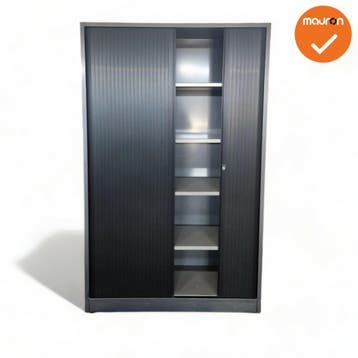 Ahrend Roldeurkast - 195x120x45 - Antraciet - B-Keuze, Werkplek, Ophalen of Verzenden, Gebruikt, Kast