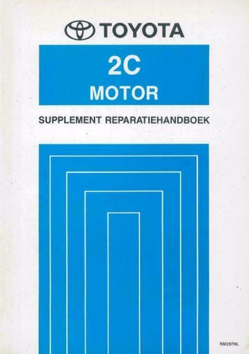1993 Toyota Corolla/Corona motor 2C reparatiehandboek, Verzenden