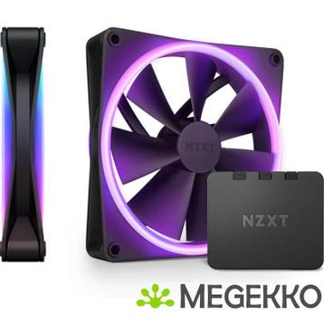 NZXT F140 RGB DUO - 140mm RGB Fan - Twin - Black, Computers en Software, Computerkoelers, Verzenden, Nieuw