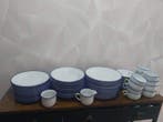 Laura lys - Tafelservies (60) - Diep blauw - Keramiek -