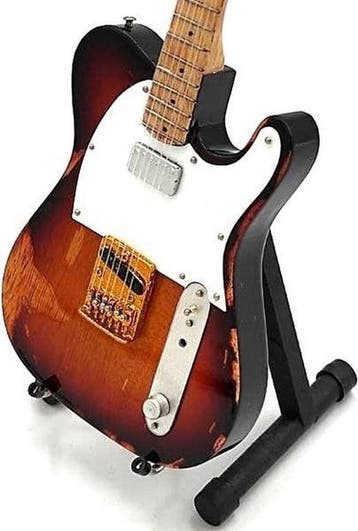 Miniatuur replica Fender gitaar - Andy Summers - The Police, Nieuw, Pop, Beeldje of Miniatuur