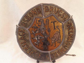 Brugse Beenhouwers en Spekslagers Bond - Reclamebord -