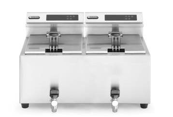 Hendi Profi Line Digitale Friteuse Met Aftapkraan | 2x8L | 2, Ophalen of Verzenden, Nieuw in verpakking