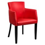 Stoel | OMEGA | Kunstleer/Hout | Red | Wengé Poten | Indoor, Verzenden, Nieuw in verpakking