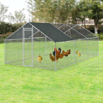 Kippenren Wels buitenren 3x6x2 m donkergroen pro.tec, Verzenden, Nieuw