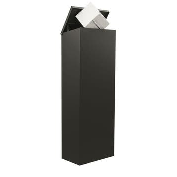 Allux 600 achteruitname pakketbrievenbus staal - zwart, Verzenden, Nieuw