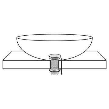 Differnz pop up large afvoerplug design voor fontein - mat, Verzenden, Nieuw