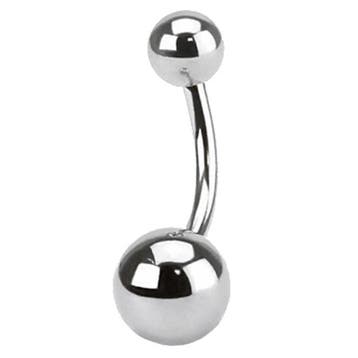 Fako Bijoux - Navelpiercing - Classic - Zilverkleurig, Verzenden, Nieuw