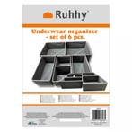 Ruhhy Organizer Set van 6 – Voor Ondergoed – Lade Indeli, Huis en Inrichting, Woonaccessoires | Kapstokken, Ophalen of Verzenden