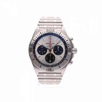 Breitling Chronomat B01 42mm AB013401G1A1; Chronograaf He..., Overige merken, Overige materialen, Ophalen of Verzenden, Zo goed als nieuw