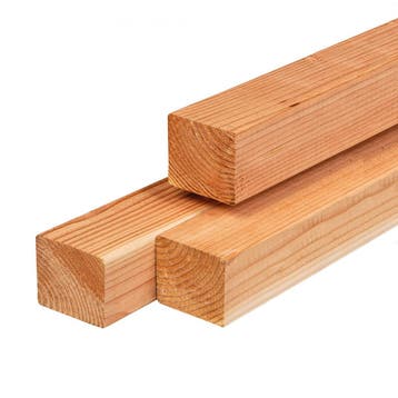 Red Class Wood Paal Geschaafd 45x45mm met ronde hoeken, Ophalen of Verzenden, Nieuw