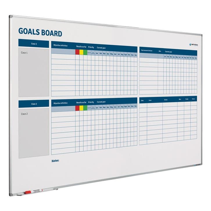 Whiteboard Doelstellingen verbeterbord - 90x180 cm, Zakelijke goederen, Kantoor en Winkelinrichting | Kantoormeubilair en Inrichting