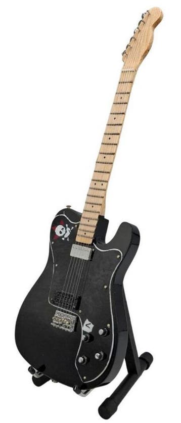 Miniatuur replica Fender Telecaster gitaar - Green Day, Ophalen of Verzenden, Nieuw, Pop, Beeldje of Miniatuur