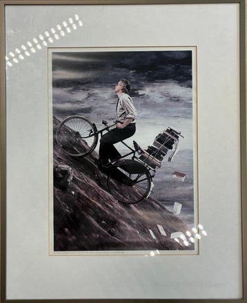 Teun Hocks (1947-2022) - Man on a bicycle