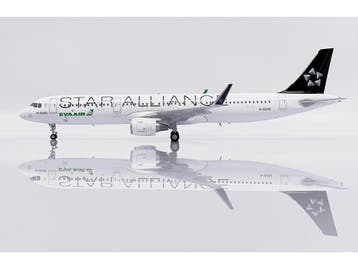 Schaal 1:200 JC Wings XX20204 Airbus A321 Eva Air Star A..., Ophalen of Verzenden, Nieuw
