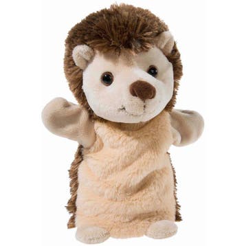 Bruine egel handpop - pluche knuffel - 25 cm, Verzenden, Nieuw