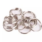 Benson Set sleutelringen - staal - 25 mm & 30 mm - 20 stuks, Verzamelen, Sleutelhangers, Ophalen of Verzenden, Nieuw