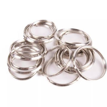 Benson Set sleutelringen - staal - 25 mm & 30 mm - 20 stuks, Verzamelen, Sleutelhangers, Ophalen of Verzenden, Nieuw