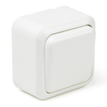 Wisselschakelaar | Q-link (Opbouw, Wit), Verzenden, Nieuw