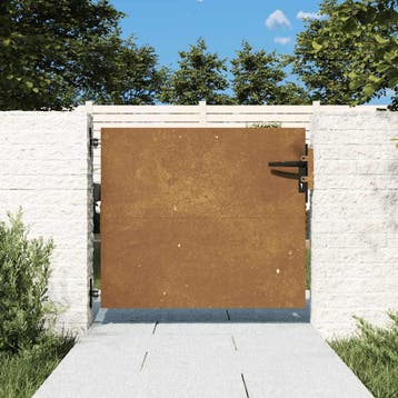 vidaXL Poort 85x100 cm cortenstaal, Verzenden, Nieuw