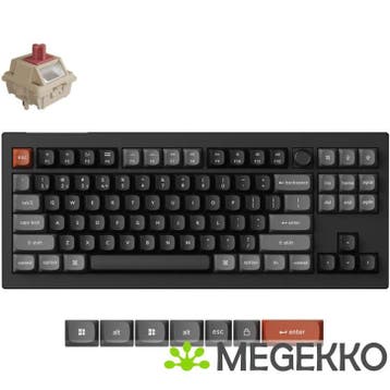 Keychron V3 Ultra Silk POM Red Switch Draadloos Mechanisch, Verzenden, Nieuw, Keychron