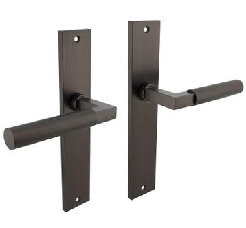 Intersteel deurklink Bau-Stil op langschild blind antraciet, Verzenden, Nieuw