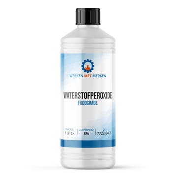 Wmm Chemie Waterstofperoxide foodgrade 3 1 liter, Verzenden, Nieuw