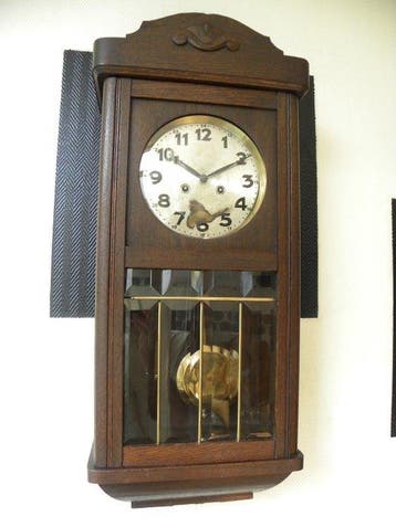 Regulateur - Hout, Koper, Glas - 1950-1960