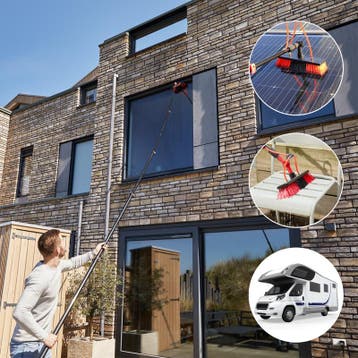 Telescopische wasborstel - uitschuifbaar tot  4,6 meter, Verzenden