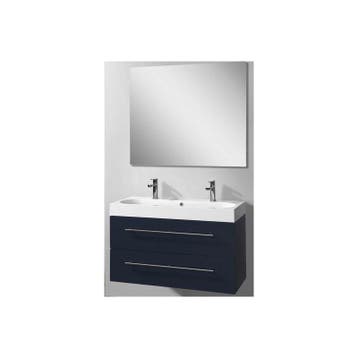 Badmeubel Compact Antraciet 100CM (Badkamermeubels), Ophalen of Verzenden, Nieuw